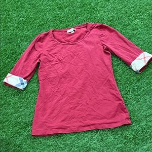 Burberry Brit Women’s Top with Burberry Nova Check Print